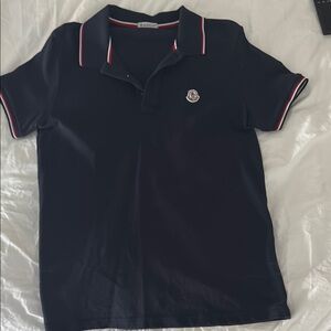 Moncler Navy Polo Shirt for Men